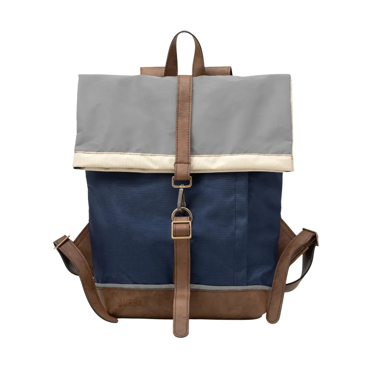Bolso morral maletín urbano Classic Azul Beige URBX | Cuero vegano Bolso morral maletín urbano Classic Azul Beige URBX | Cuero vegano