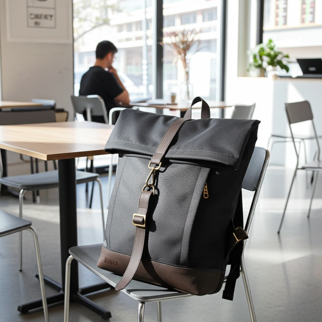 Morral  de viajes Classic Negro Marrón