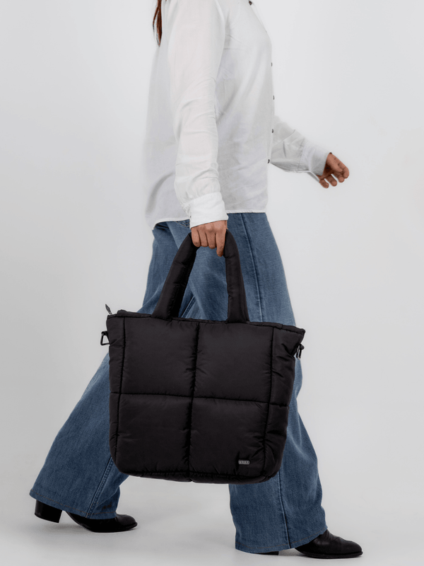 Bolso para la ciudad Puffer Authentic Standar Negro Vista Modela - urbx bags