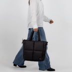 Bolso para la ciudad Puffer Authentic Standar Negro Vista Modela - urbx bags