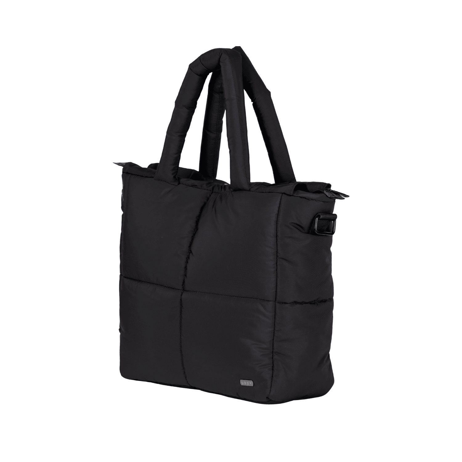 Bolso para la ciudad Puffer Authentic XL Negro Vista Lateral - urbx bags