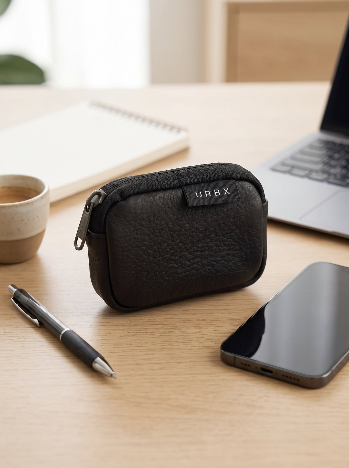 Monedero ejecutivo mini negro