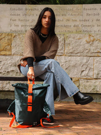 Active verde naranja vista - urbx bags