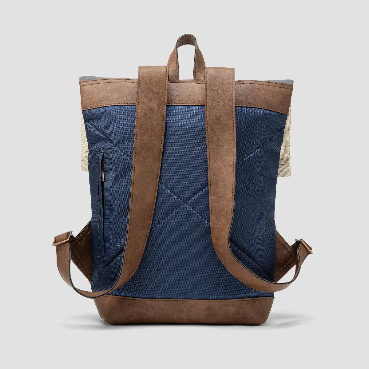 Morral de viajes Classic Azul Beige vista - urbx bags