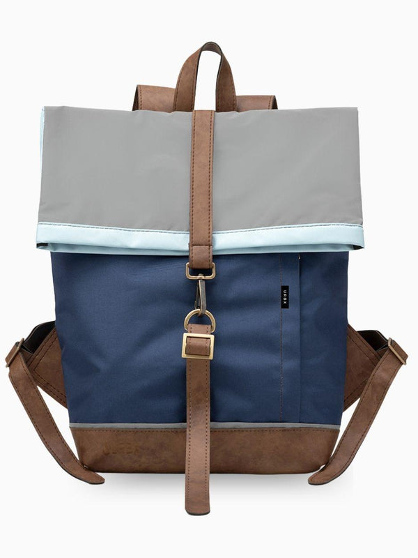 Morral de viajes Classic Azul Celeste vista Frontal  - urbx bags