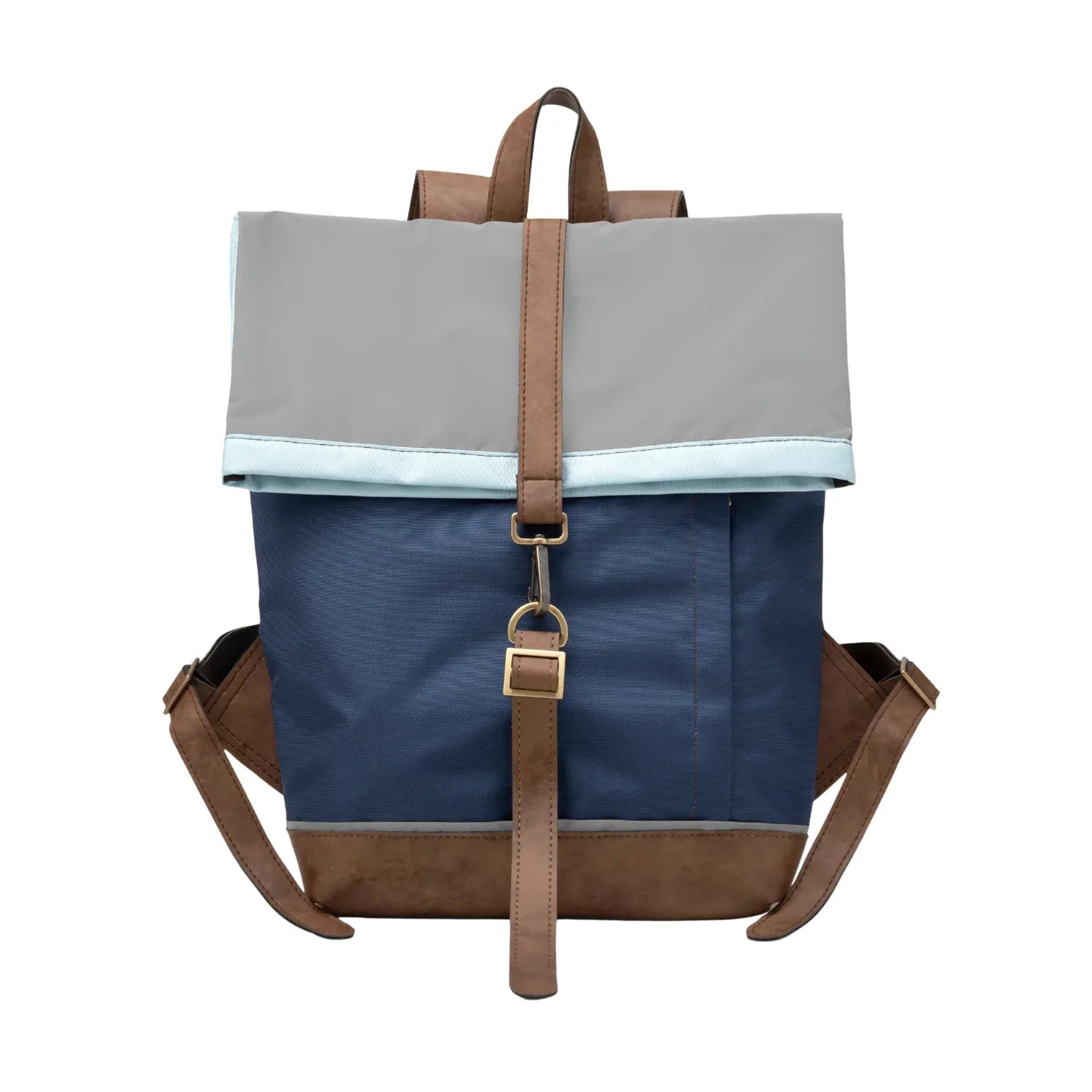 Morral de viajes Classic Azul Celeste vista Frontal - urbx bags