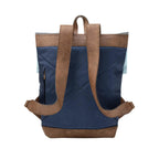 Morral de viajes Classic Azul Celeste vista Trasera - urbx bags