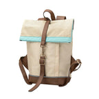 Morral de viajes Classic Beige Menta vista Lateral - urbx bags