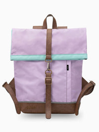 Morral de viajes Classic Lila Menta vista Frontal  - urbx bags