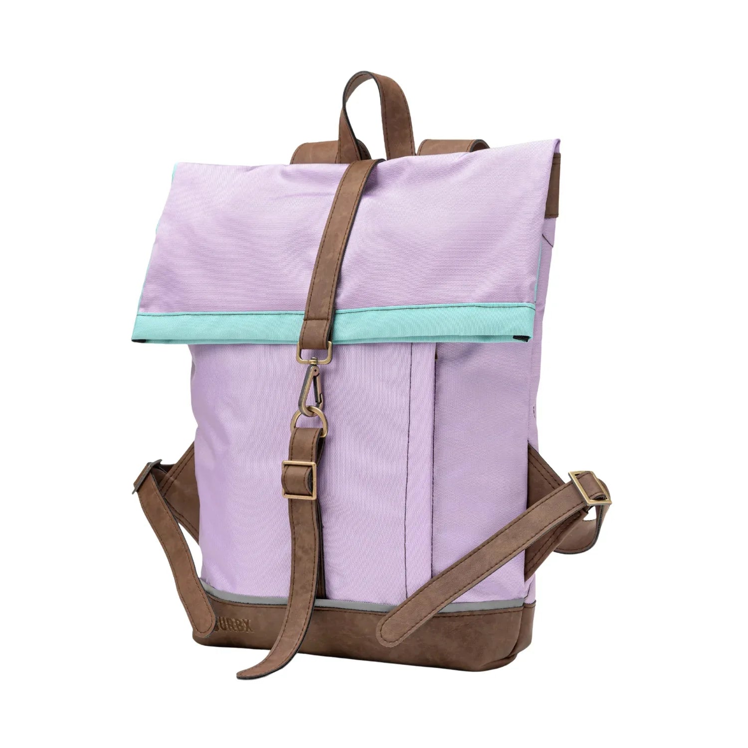 Morral de viajes Classic Lila Menta vista Lateral - urbx bags