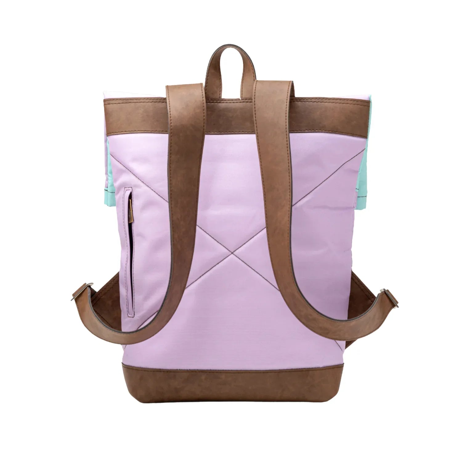 Morral de viajes Classic Lila Menta vista Trasera - urbx bags