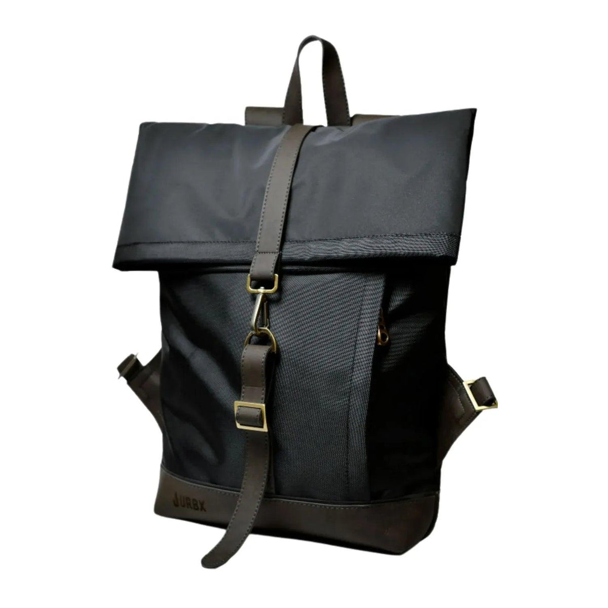 Morral de viajes Classic Negro Marrón vista Lateral - urbx bags