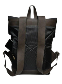 Morral de viajes Classic Negro Marrón vista Trasera - urbx bags