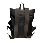 Morral de viajes Classic Negro Marrón vista Trasera - urbx bags