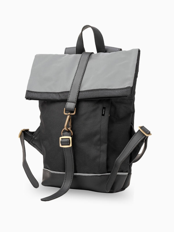 Morral de viajes Classic Negro Negro vista lateral - urbx bags