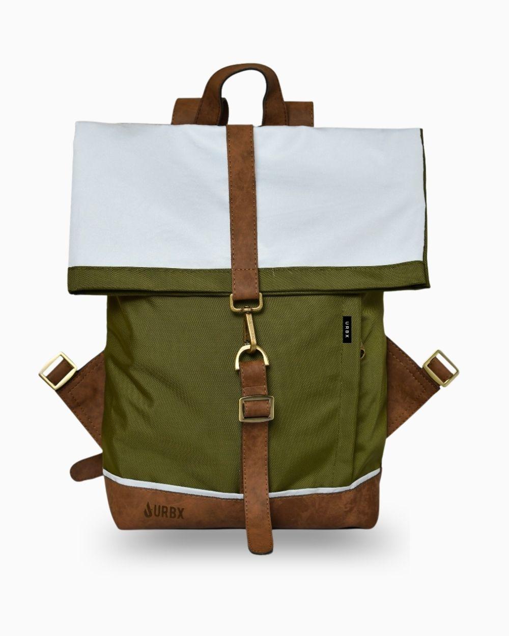 Morral de viajes Classic Verde Chocolate vista Frontal - urbx bags