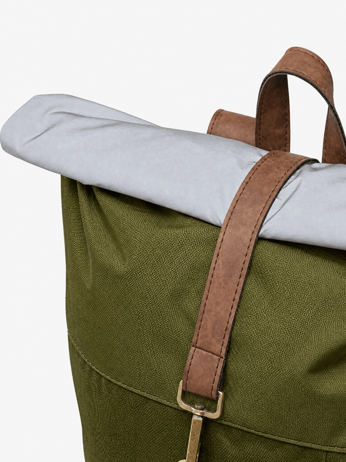 Morral de viajes Classic Verde Chocolate vista detalle esquina - urbx bags
