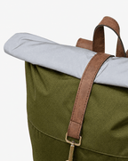 Morral de viajes Classic Verde Chocolate vista detalle esquina - urbx bags