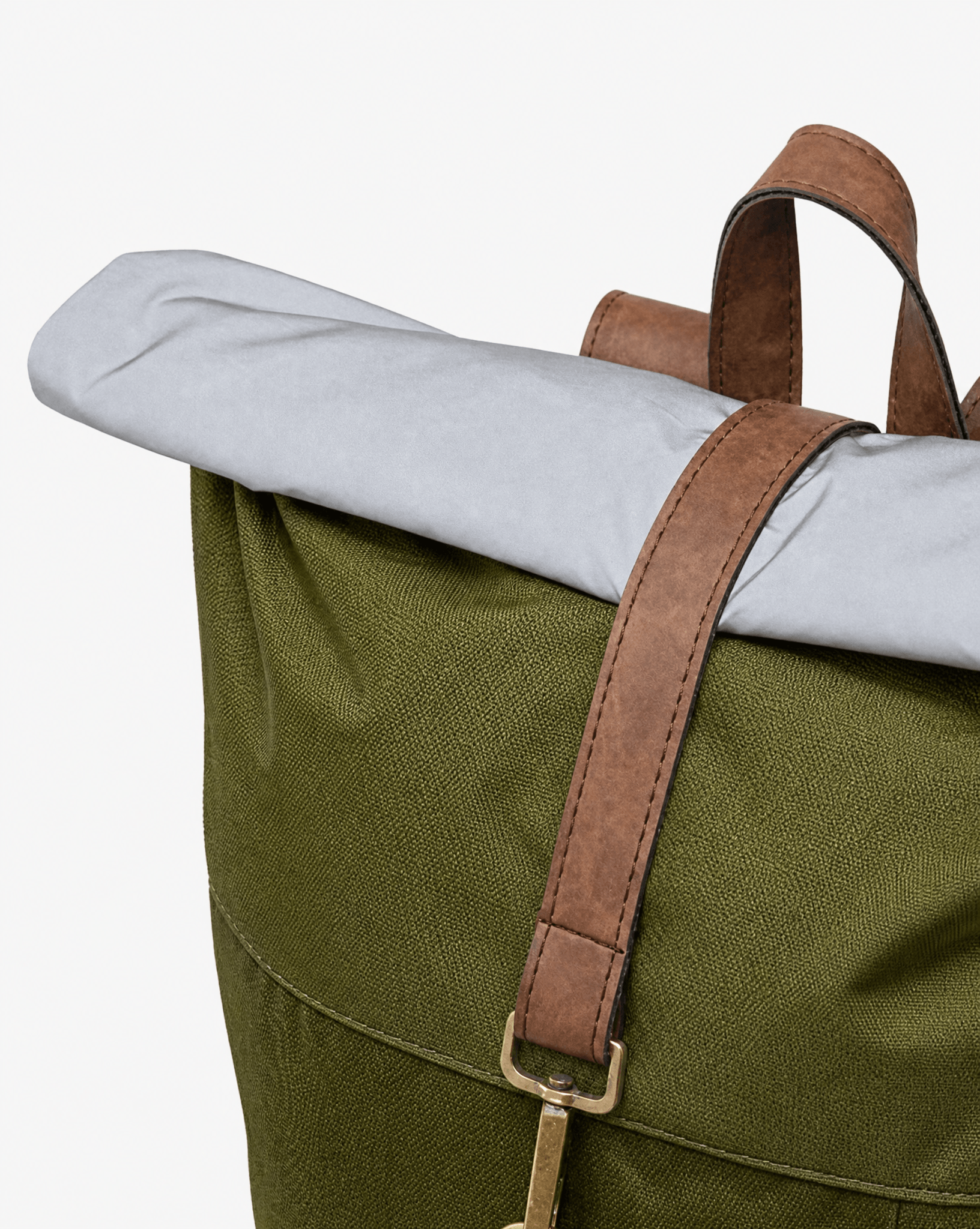 Morral de viajes Classic Verde Chocolate vista detalle esquina - urbx bags