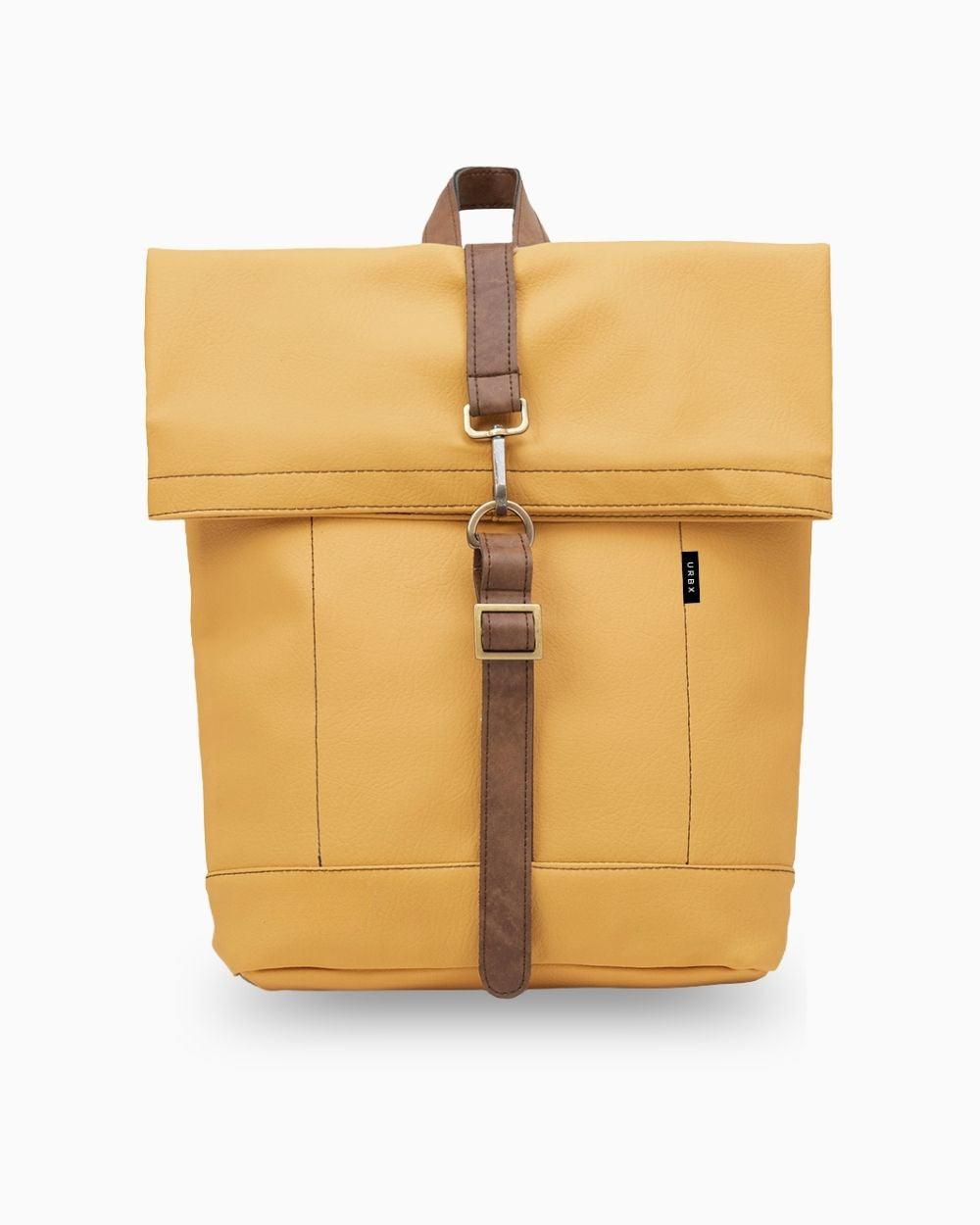 Morral ejecutivo Amarillo vista Frontal - Urbx Bags