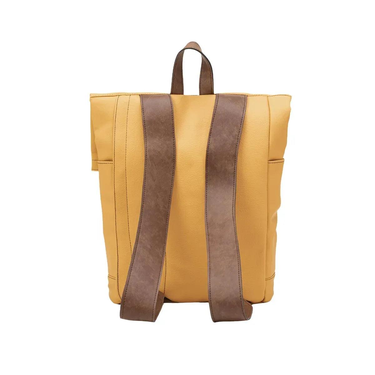 Morral ejecutivo Runway Amarillo vista Trasera - urbx bags