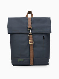 Morral ejecutivo Runway Azul vista Frontal - urbx bags