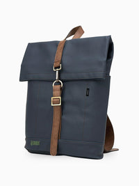 Morral ejecutivo Runway Azul vista Lateral - urbx bags