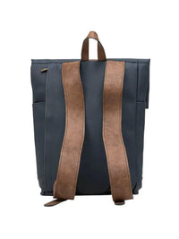 Morral ejecutivo Runway Azul vista trasera - urbx bags