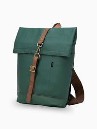 Morral ejecutivo Runway Verde vista Lateral - urbx bags