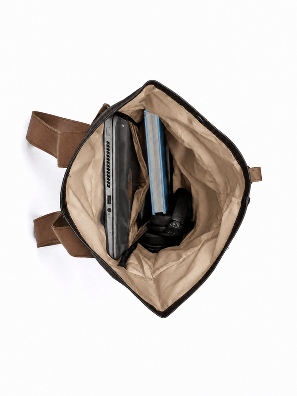 Morral ejecutivo Runway Verde vista interior - urbx bags