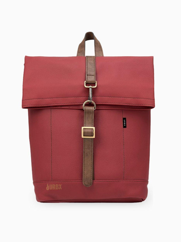 Morral ejecutivo Runway Vinotinto vista Frontal - urbx bags