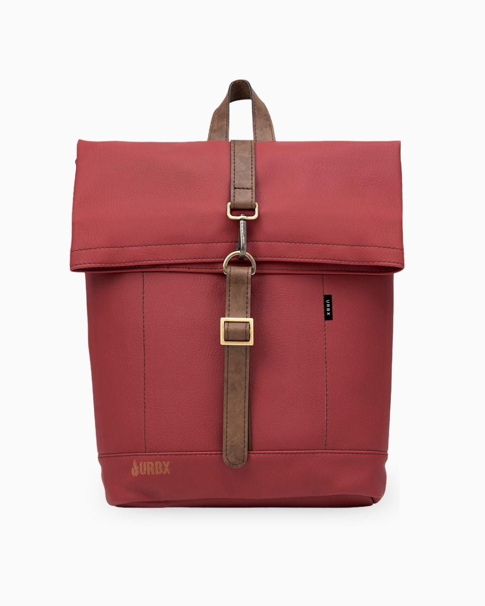 Morral ejecutivo Runway Vinotinto vista Frontal - urbx bags