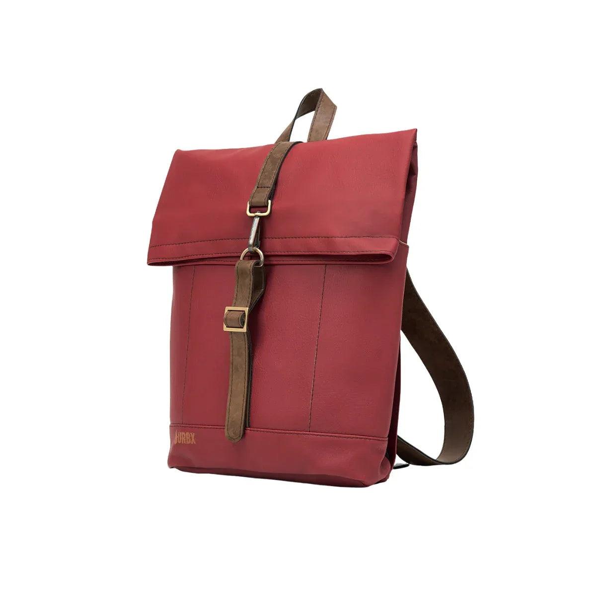 Morral ejecutivo Runway Vinotinto vista Lateral - urbx bags