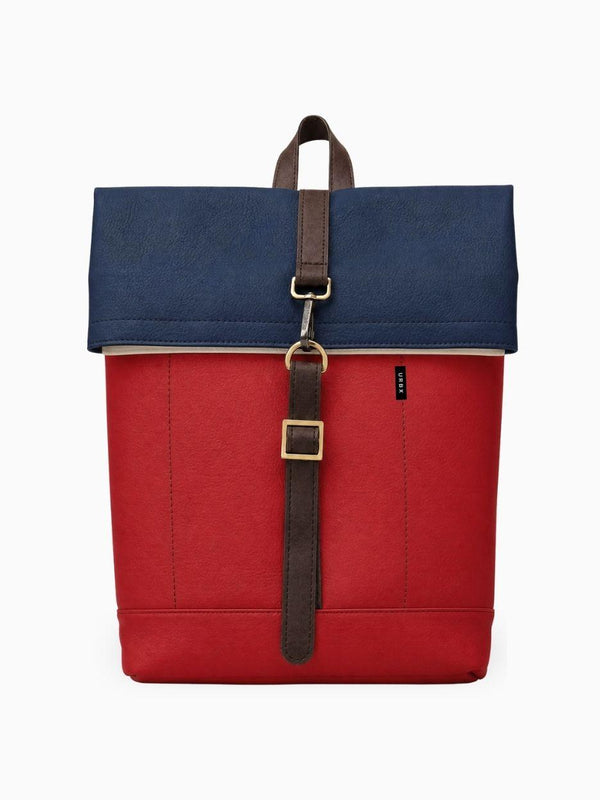Morral ejecutivo runway rojo cereza vista Frontal - Urbx Bags