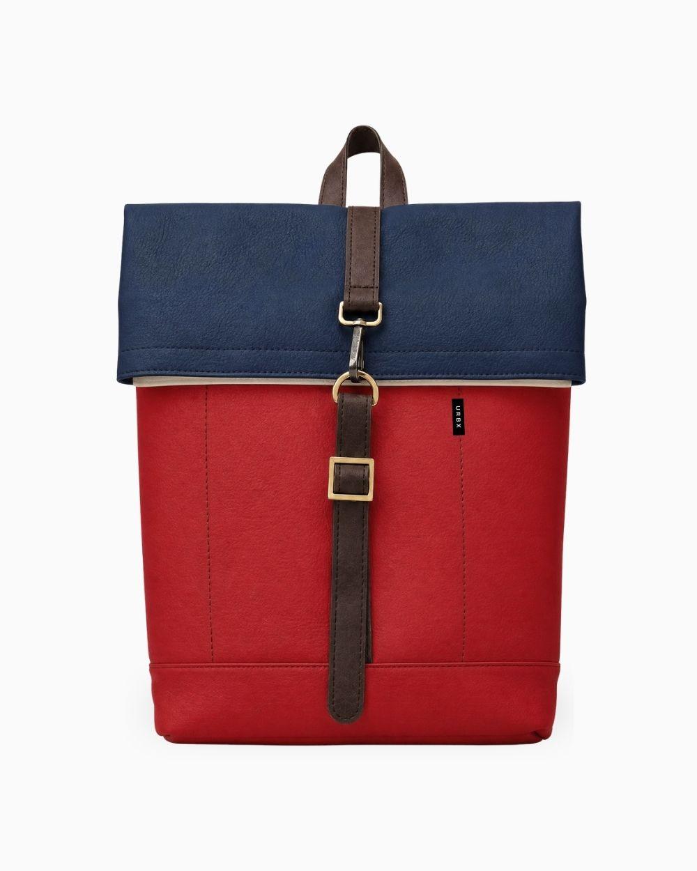 Morral ejecutivo runway rojo cereza vista Frontal - Urbx Bags