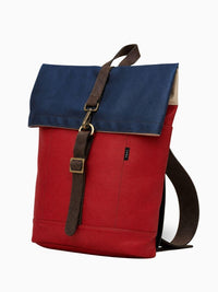 Morral ejecutivo runway rojo cereza vista Lateral- Urbx Bags