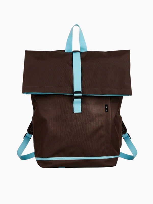 Morral universitario Active marrón celeste
