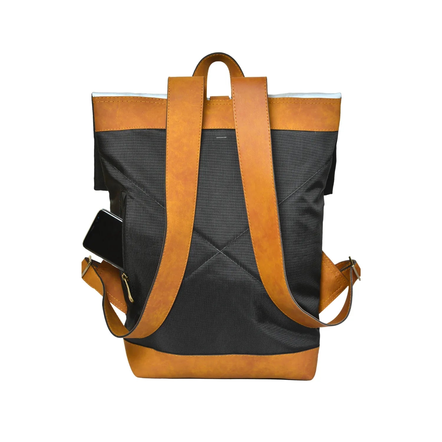 Morral de viajes Classic Negro Chocolate vista Trasera - urbx bags