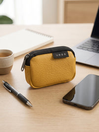 Monedero ejecutivo mini amarillo