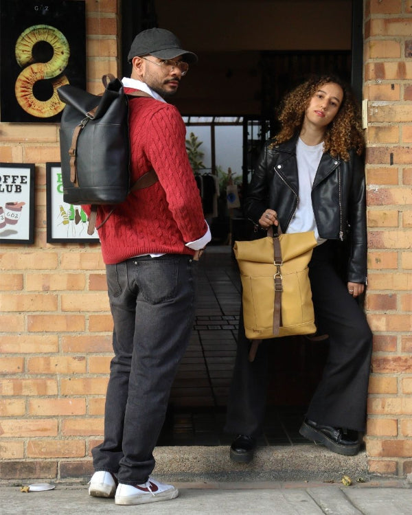 morrales ejecutivos runway cuero vegano - urbx bags