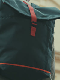 Morral universitario Active verde naranja