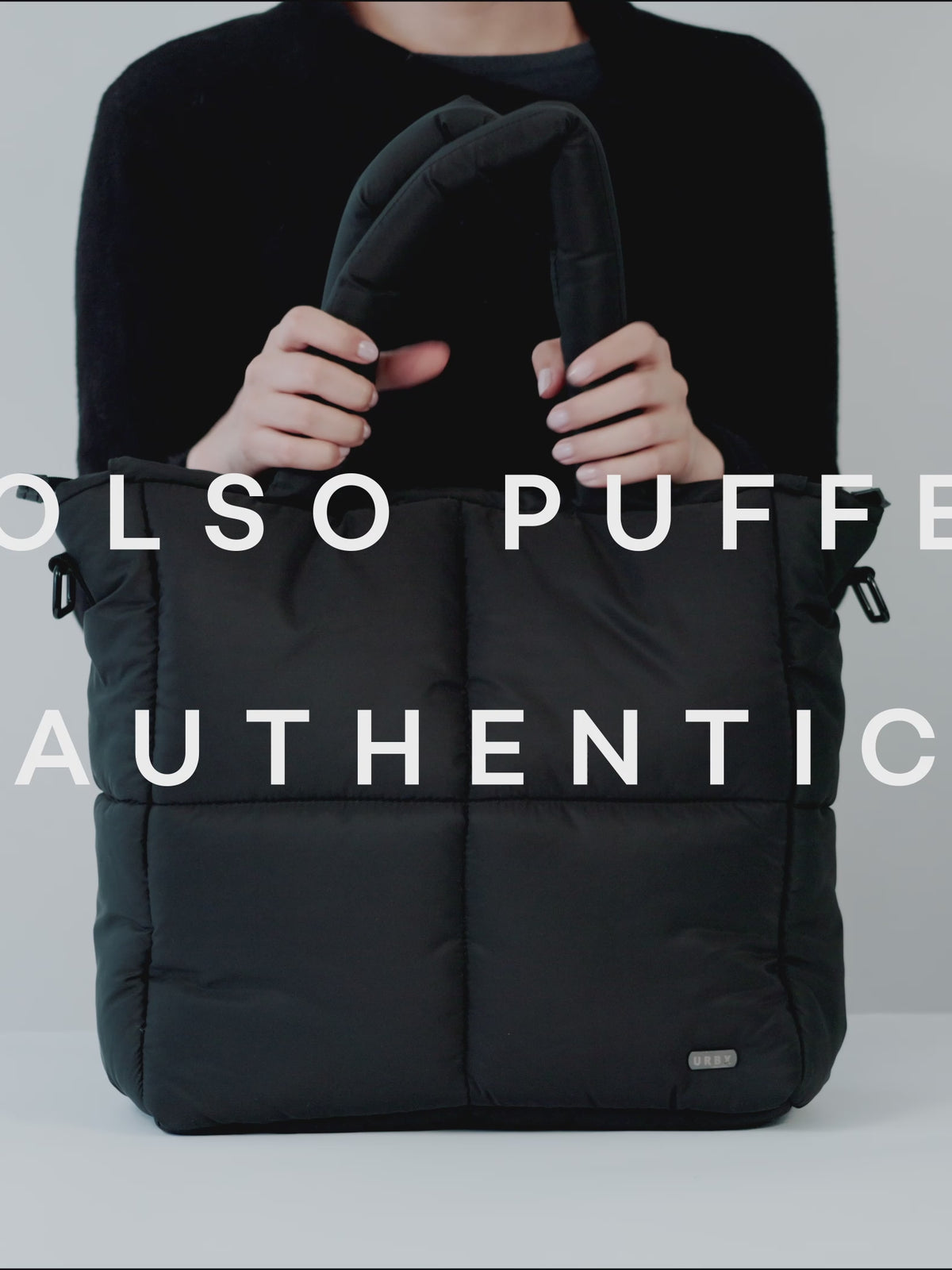 Puffer bag estándar negro negro