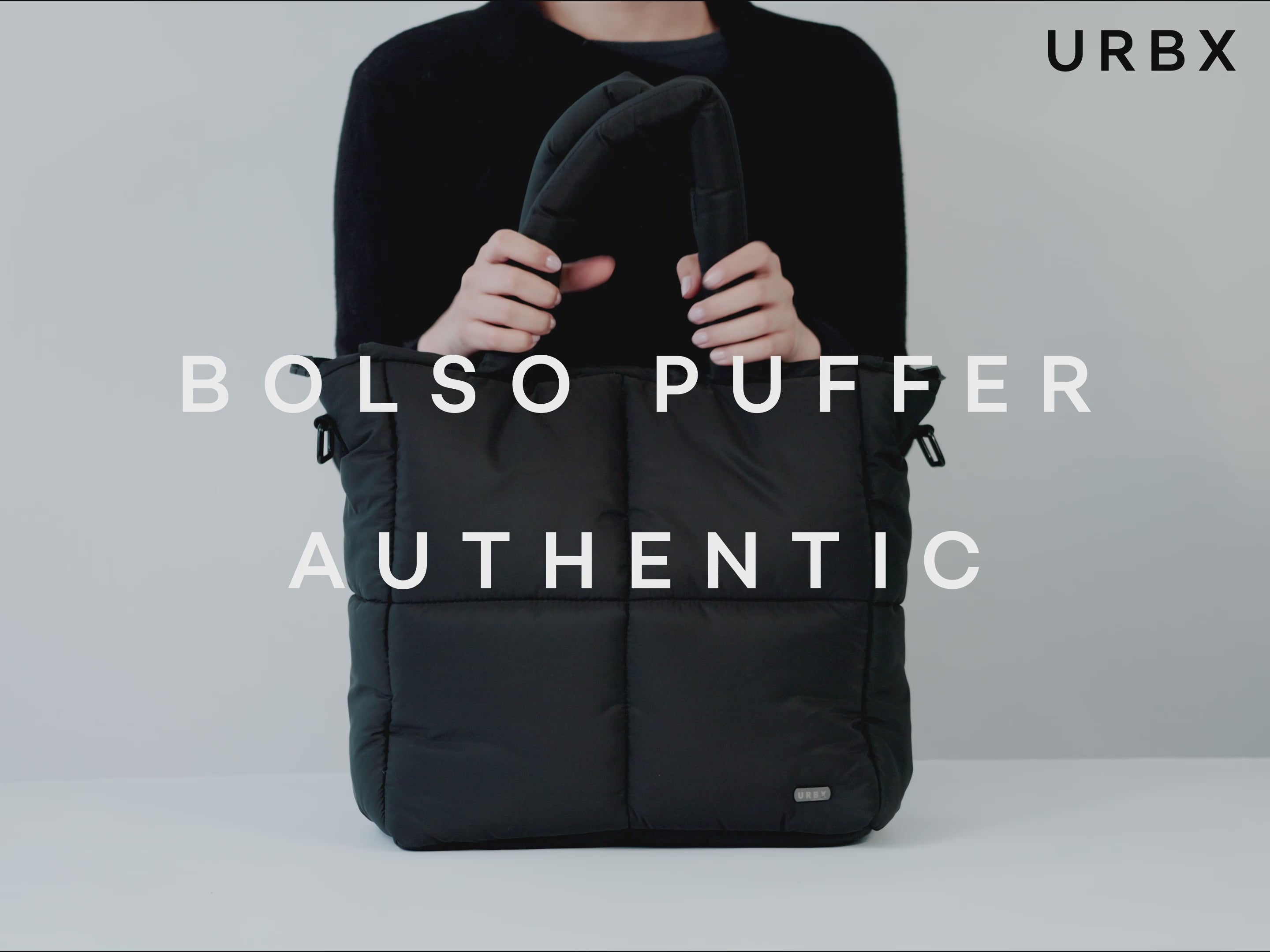 Puffer bag XL negro negro